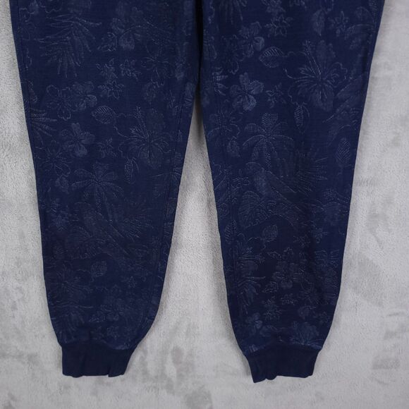 Tommy Bahama Indi Floral Sweatsuit Indigo Pullover Jacket Large & Jogger Small - Picture 13 of 16